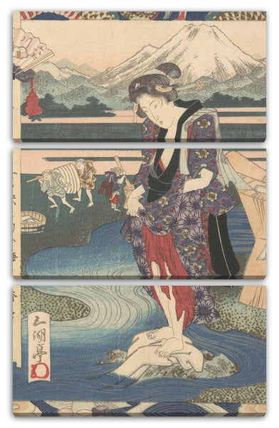 Leinwandbild Yashima Gakutei - Motiv aus einem Druck