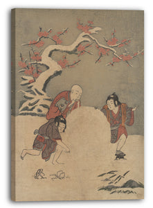 Leinwandbild Suzuki Harunobu - Der Schneeball