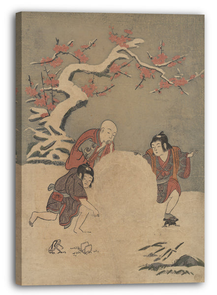 Leinwandbild Suzuki Harunobu - Der Schneeball