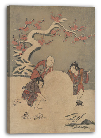 Leinwandbild Suzuki Harunobu - Der Schneeball