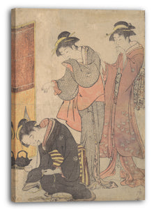 Leinwandbild Torii Kiyonaga - Ein praktischer Witz