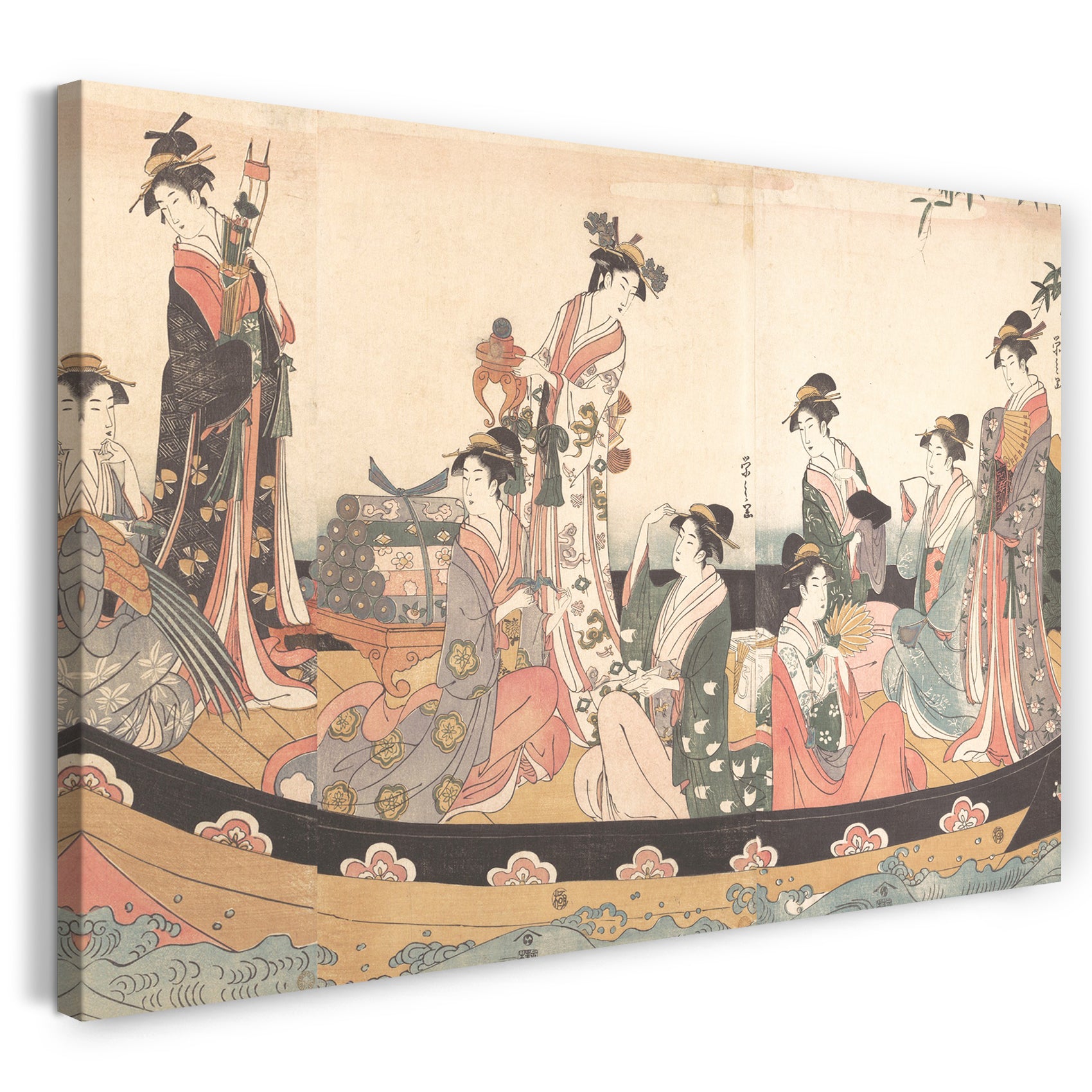 Leinwandbild Chōbunsai Eishi - Das Schatzboot