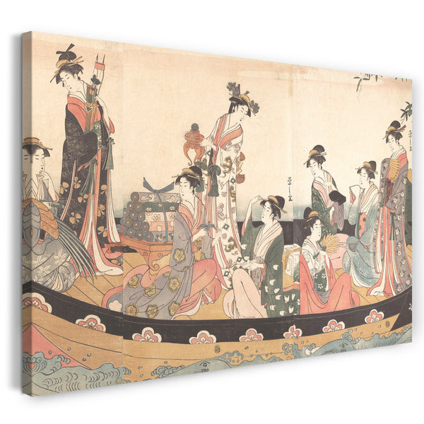 Leinwandbild Chōbunsai Eishi - Das Schatzboot