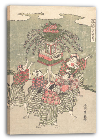 Leinwandbild Ishikawa Toyomasa - Die Sechs Monate