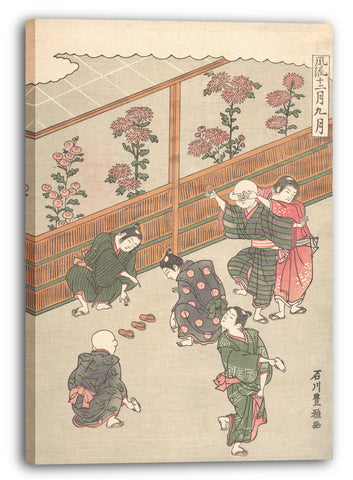 Leinwandbild Ishikawa Toyomasa - Der neunte Monat