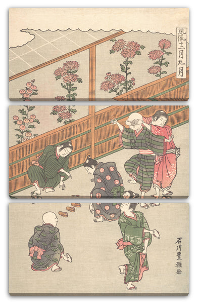 Leinwandbild Ishikawa Toyomasa - Der neunte Monat