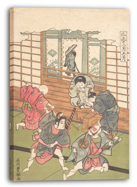 Leinwandbild Ishikawa Toyomasa - Der fünfte Monat