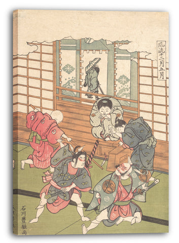 Leinwandbild Ishikawa Toyomasa - Der fünfte Monat