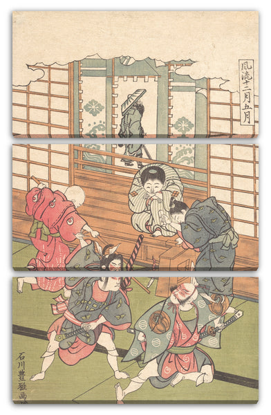 Leinwandbild Ishikawa Toyomasa - Der fünfte Monat