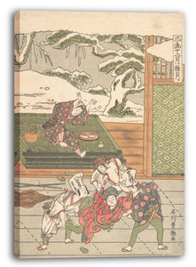 Leinwandbild Ishikawa Toyomasa - Der zwölfte Monat