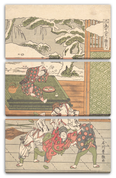 Leinwandbild Ishikawa Toyomasa - Der zwölfte Monat