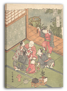 Leinwandbild Ishikawa Toyomasa - Shō gatsu Der erste Monat