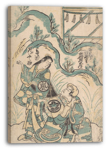 Leinwandbild Torii Kiyomasu I - Ichimura Kamezo und Arashi Tomonosuke