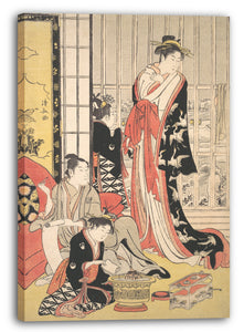 Leinwandbild Torii Kiyonaga - Innenszene