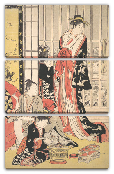 Leinwandbild Torii Kiyonaga - Innenszene