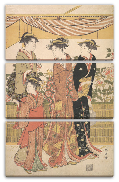 Leinwandbild Katsukawa Shunchō - Die Bōtan-Show