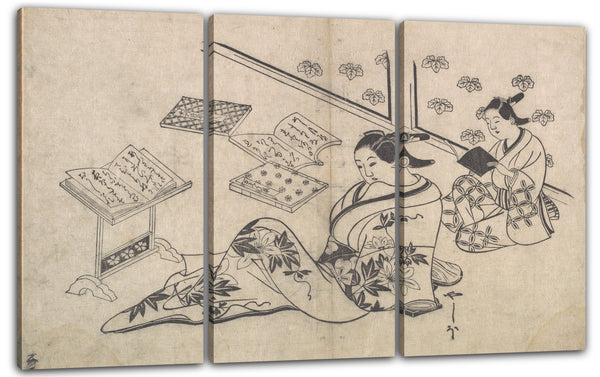 Leinwandbild Hishikawa Morofusa - Motiv aus einem Druck