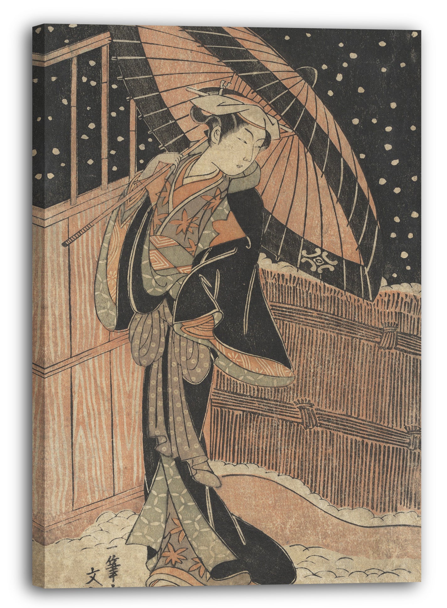 Leinwandbild Ippitsusai Bunchō - Der Schauspieler Nakamura Kiyozo