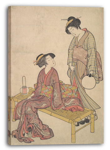 Leinwandbild Kitao Shigemasa - Tesage andon Die Handlaterne