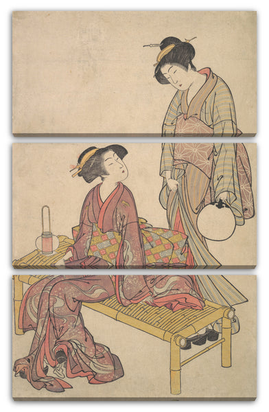 Leinwandbild Kitao Shigemasa - Tesage andon Die Handlaterne