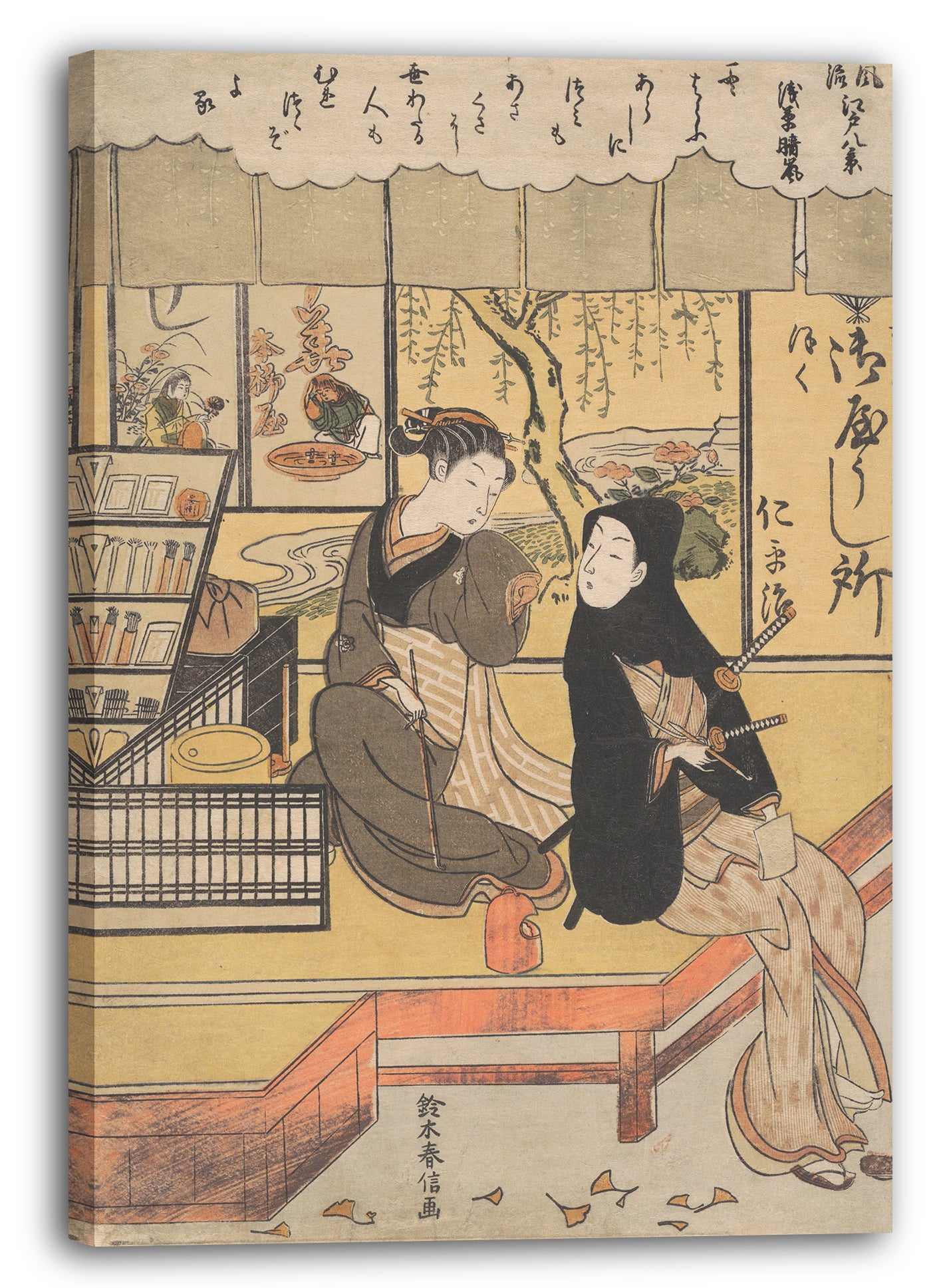 Leinwandbild Suzuki Harunobu - Asakusa Seiran