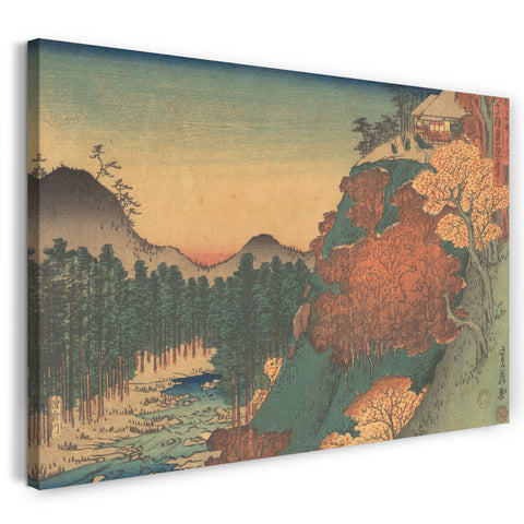 Leinwandbild Hasegawa Sadanobu - Im Garten von Takao