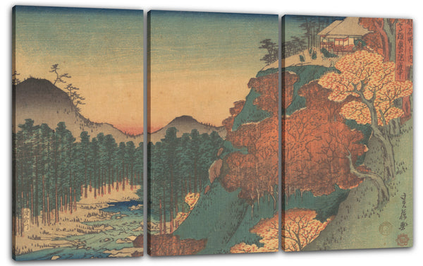 Leinwandbild Hasegawa Sadanobu - Im Garten von Takao
