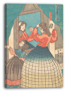 Leinwandbild Utagawa - Motiv aus einem Druck