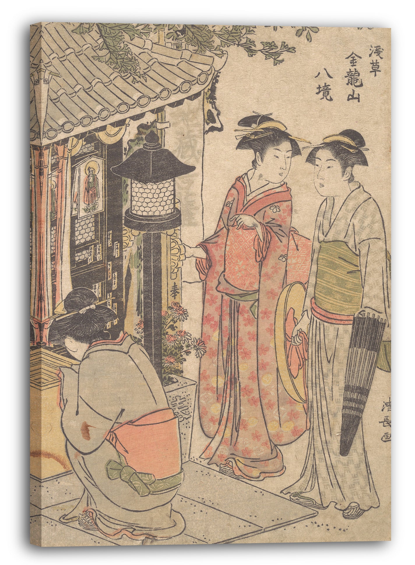Leinwandbild Torii Kiyonaga - Enmei Jizo
