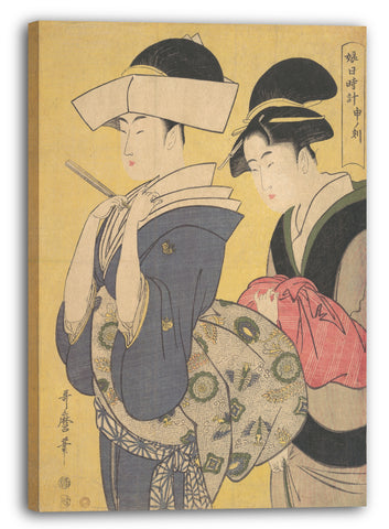 Leinwandbild Kitagawa Utamaro - Seru no Koku