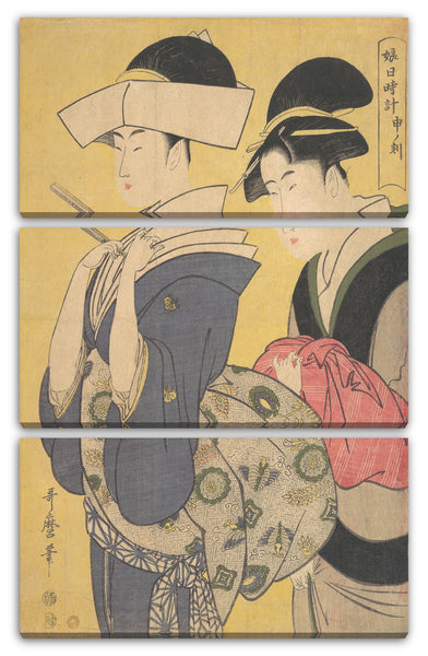 Leinwandbild Kitagawa Utamaro - Seru no Koku
