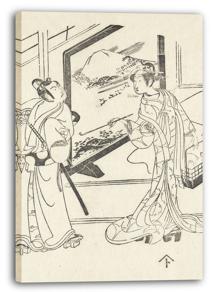Leinwandbild Ippitsusai Bunchō - Die Schauspieler
