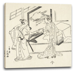 Leinwandbild Ippitsusai Bunchō - Die Schauspieler