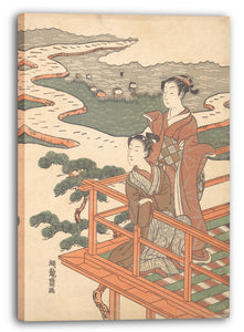 Leinwandbild Isoda Koryūsai - Motiv aus einem Druck