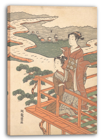 Leinwandbild Isoda Koryūsai - Motiv aus einem Druck