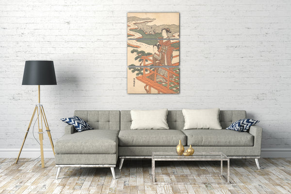 Leinwandbild Isoda Koryūsai - Motiv aus einem Druck