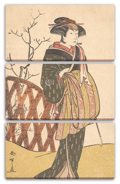 Leinwandbild Katsukawa Shunshō - Nakamura Rikō