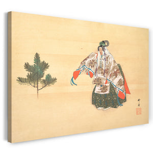 Leinwandbild Tsukioka Kōgyō - Illustration einer Noh-Tanz-Szene