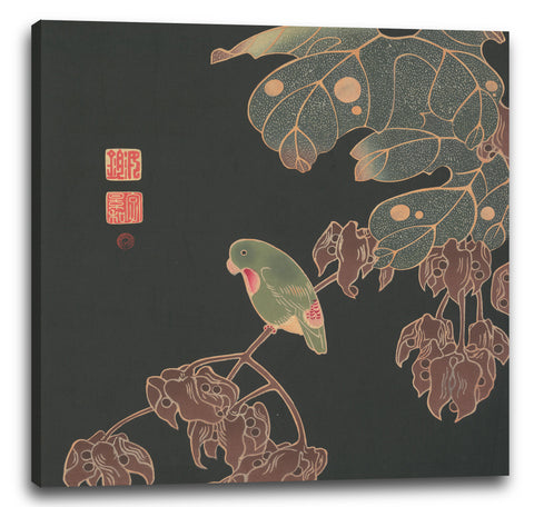 Leinwandbild Itō Jakuchū - Das Paroquet