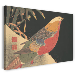 Leinwandbild Itō Jakuchū - Goldfasan im Schnee