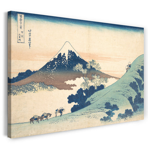 Leinwandbild Katsushika Hokusai - Fuji von Inume (?) Pass