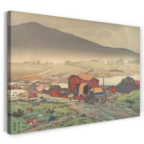 Leinwandbild Hashiguchi Goyō - Regen bei Yakabe