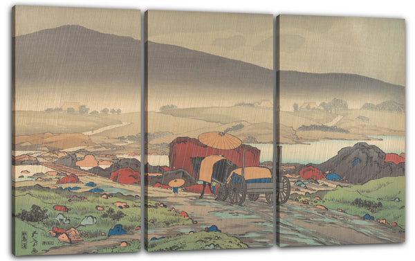 Leinwandbild Hashiguchi Goyō - Regen bei Yakabe