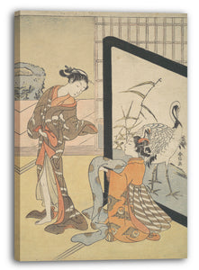 Leinwandbild Suzuki Harunobu - Kurtisane und Shinzō