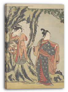 Leinwandbild Suzuki Harunobu - Zwei junge Leute