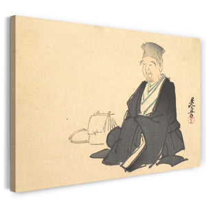 Leinwandbild Shibata Zeshin - Porträt von Rikyū (?)