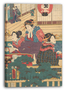 Leinwandbild Utagawa Kunisada - Motiv aus einem Druck