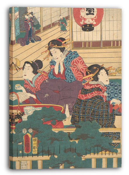 Leinwandbild Utagawa Kunisada - Motiv aus einem Druck