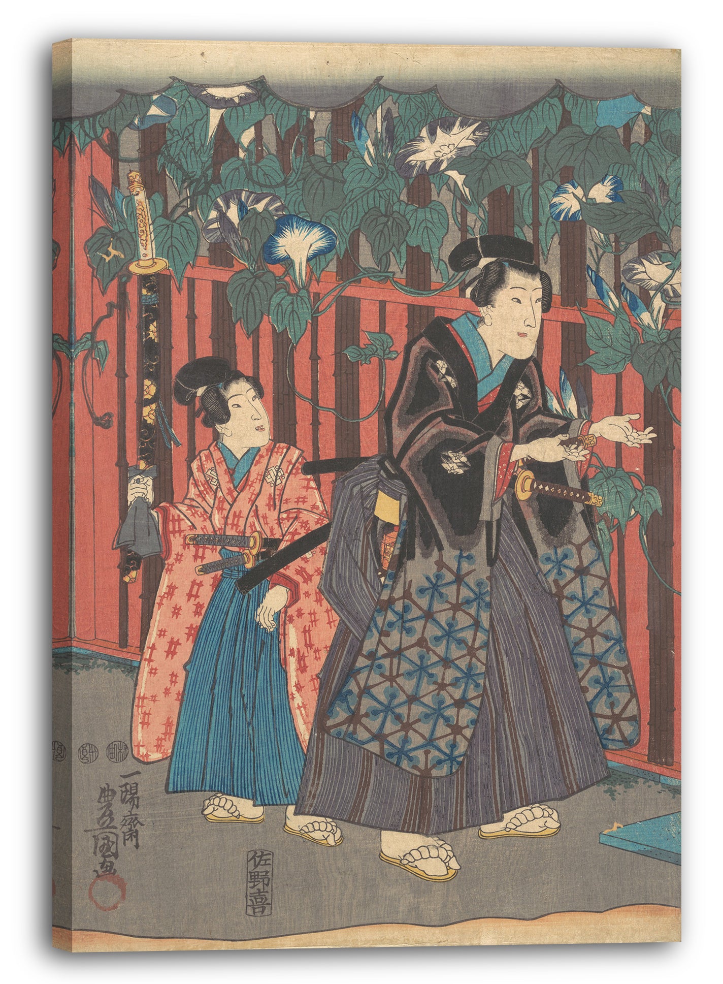 Leinwandbild Utagawa Kunisada - Motiv aus einem Druck
