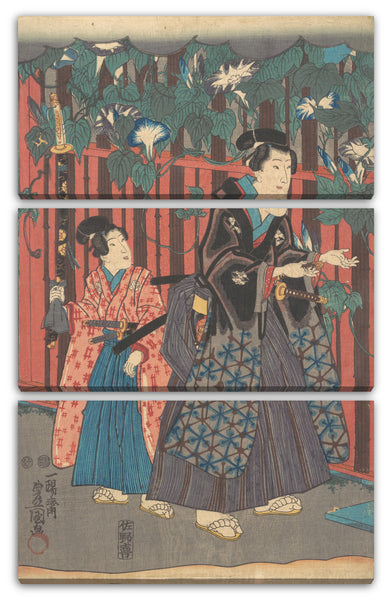 Leinwandbild Utagawa Kunisada - Motiv aus einem Druck